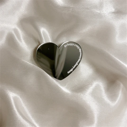 Косметический кронштейн для зеркала с сердечком для макияжа, ручка для телефона Tok Griptok, корейский держатель, кольцо для iPhone 15, аксессуары, подставка для телефона, держатель