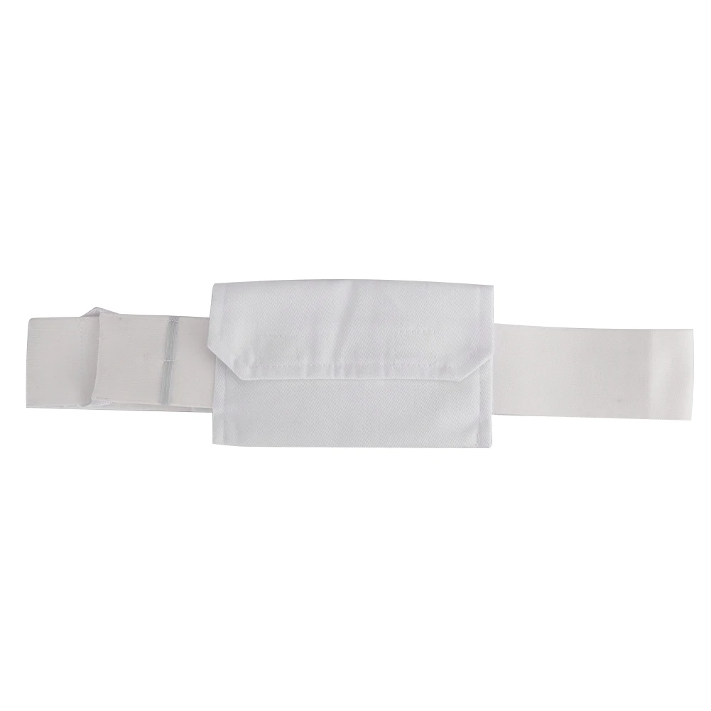 

Peritoneal Dialysis Catheter Belt Patient Adjustable Peritoneal Tube Protection Belt with BagWhite