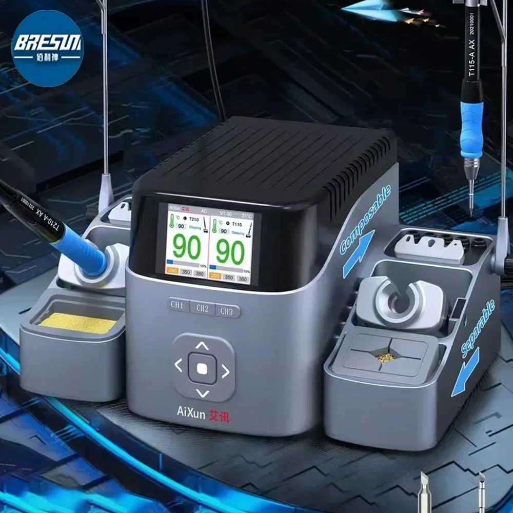 Паяльная станция AIXUN T420D с электрическим паяльником C245/C210/C115