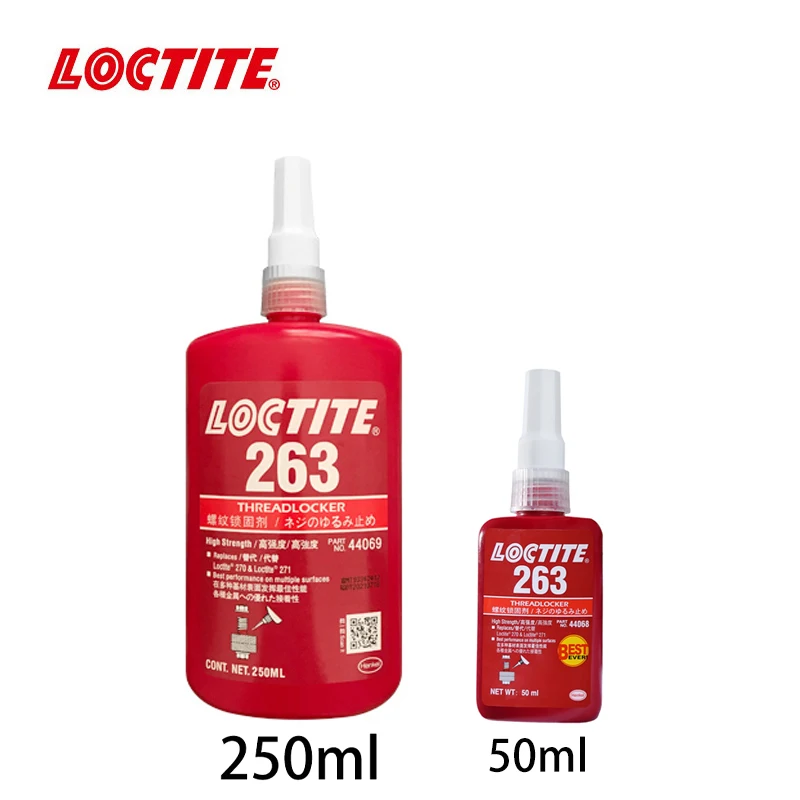 

Loctite 263 50mL 250ml Screw Glue Anaerobic Glue Thread Locking Sealant High Temperature Resistant for All Kinds of Metal Screw