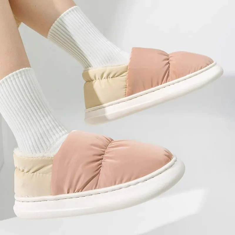 

Очень популярные плюшевые хлопковые тапочки Vinter Ba100 на толстой подошве