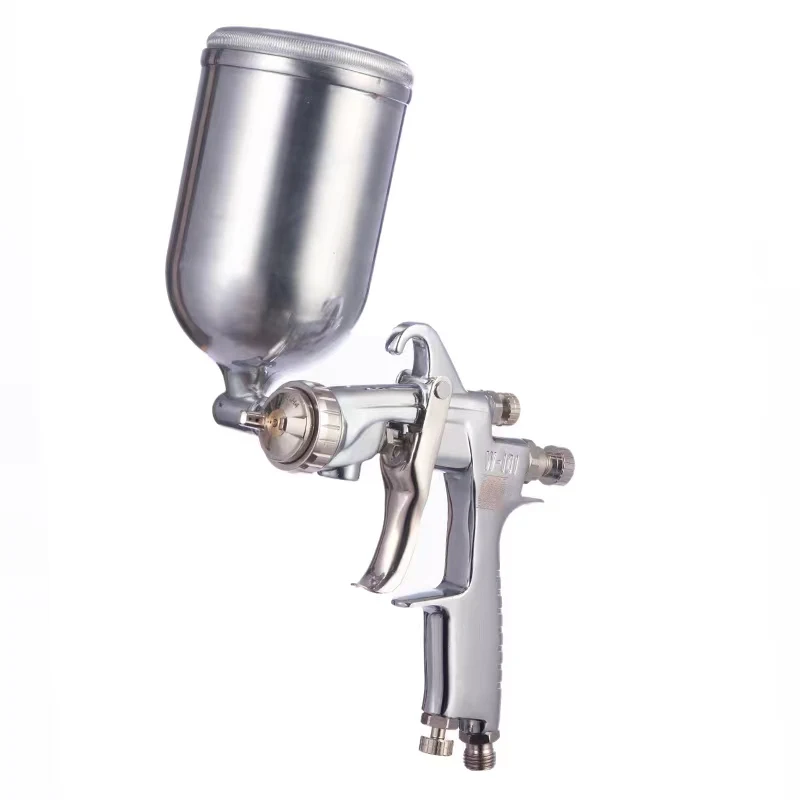 

Japan W101 Paint Spray Gun Gravity Type Top 400CC Metal Plastic Pot W-101 Spray Gun 0.8/1.0/1.3/1.5/1.8mm