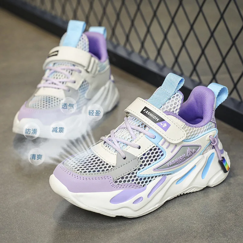

Детская обувь zapatillas для девочек, Новинка весна-лето 2023, спортивная обувь для мальчиков, сетчатые дышащие сетчатые кроссовки для студентов и бега