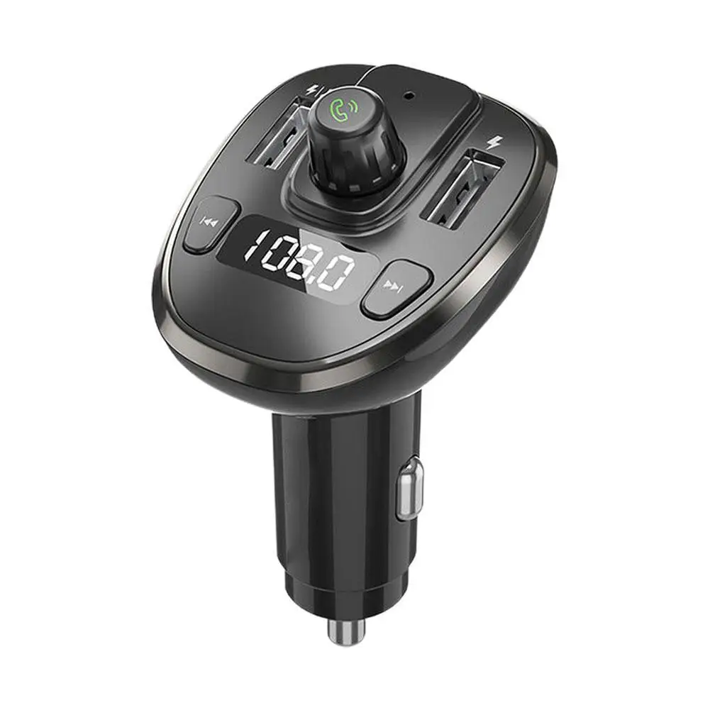 

USB Car Charger FM Transmitter Bluetooth 5.0 Coche Adapter Wireless Handsfree Audio Receiver MP3 Player Auto Accessories