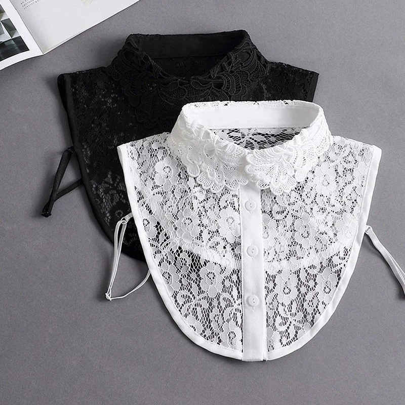 

False Collar Lace Female Versatile Shirt Korean Decorative Autumn Winter