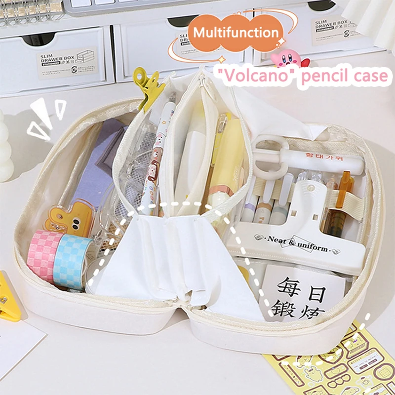 Cases Multi-functional Cute Large-capacity Pouch Bag For Girls Back To School Supplies Japanese Korean Stationery
