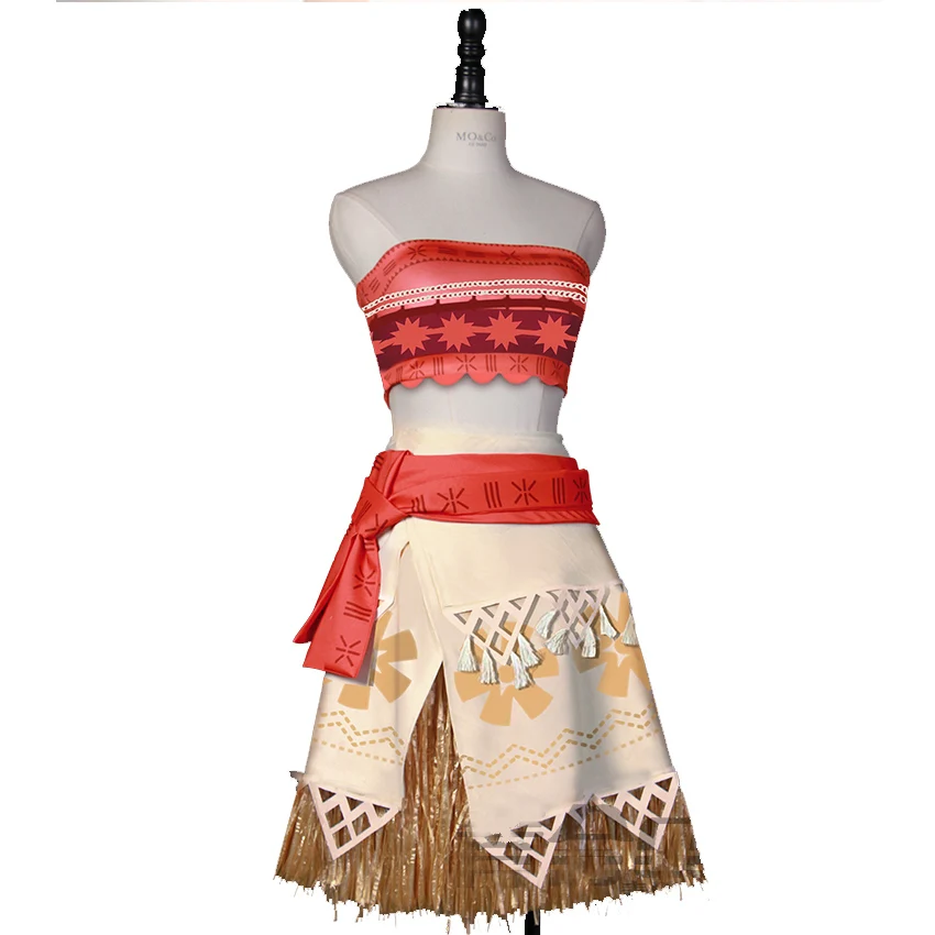 

Moana Cosplay Costume Halloween Sexy Princess Costume Suit Movie Moana Costume Adult Women And Kid Party Dress