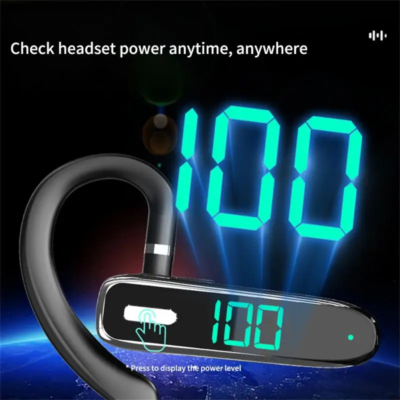 

Bluetooth-compatible 5.3 Headset Led Digital Display With Microphone Sport Headphone Noise Reduction Non-in-ear Tws Earphone