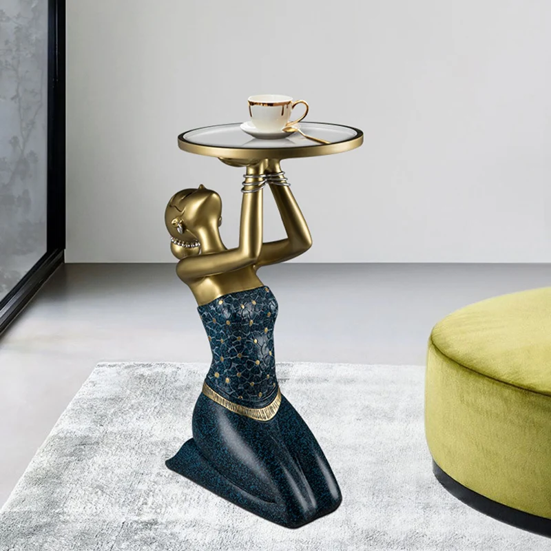 

Прикроватный угловой журнальный столик, маленький салонный круглый Балконный вспомогательный боковой столик для гостиной, мебель для патио из золотой массы XY50CT