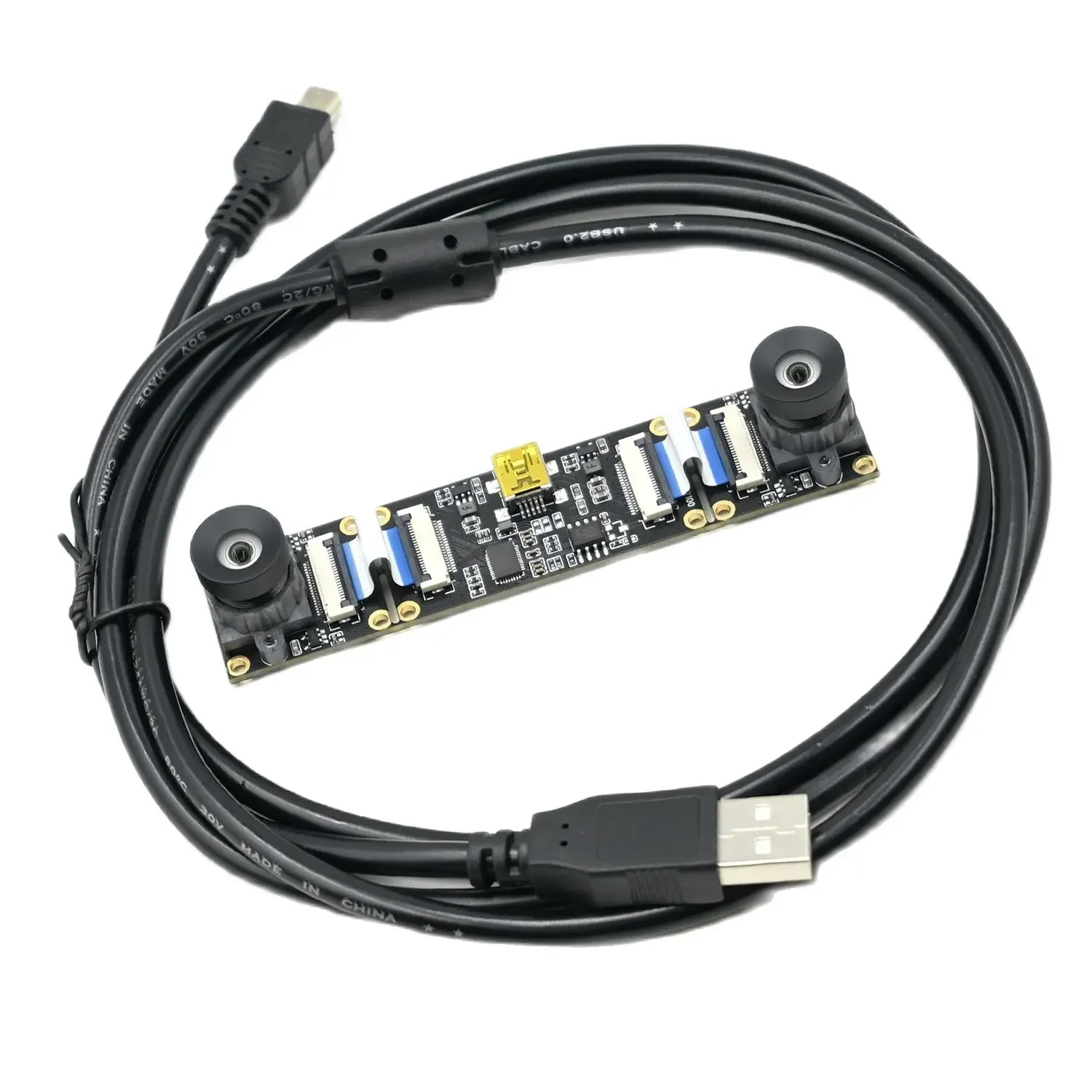 Фото GXIVISION 3D стерео VR USB-модуль камеры 720P двойной объектив, 2560x720 30 кадров в секунду, синхронизированная одна оправа, регулируемая база, для Win/Linux №3