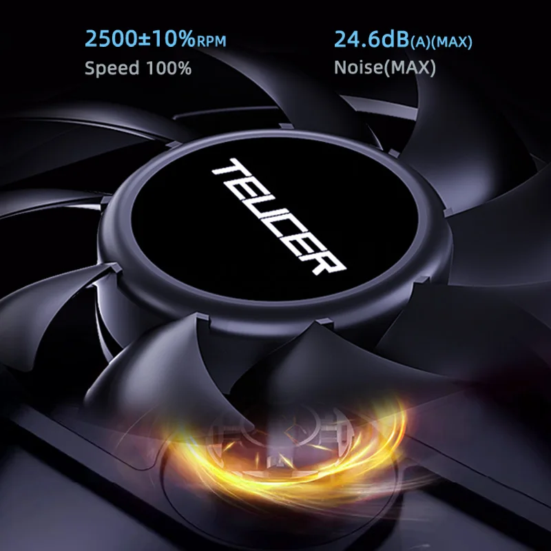 7015 7 см DC 12 В 3-контактный вентилятор Chassic Бесшумный гидравлический подшипник 2500