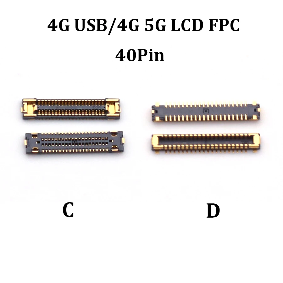 10 шт. 54 40 78-контактный разъем FPC для ЖК-экрана Samsung Galaxy A82 A826 A52 5G A526B 4G A525F A72 A725F USB-порт