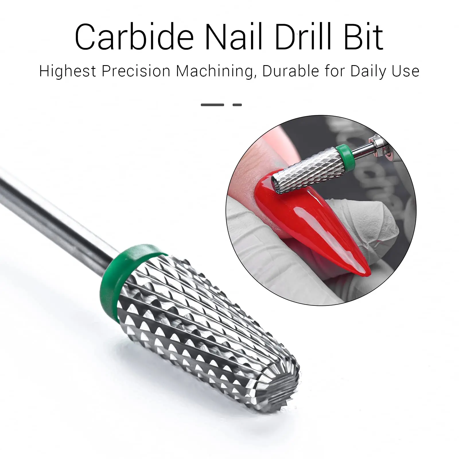 

3/32'' Nail Carbide Bits Tungsten Milling Cutter Cross Cut Two Way Rote for Manicure Pedicure Nail Tools Cuticle Cutter