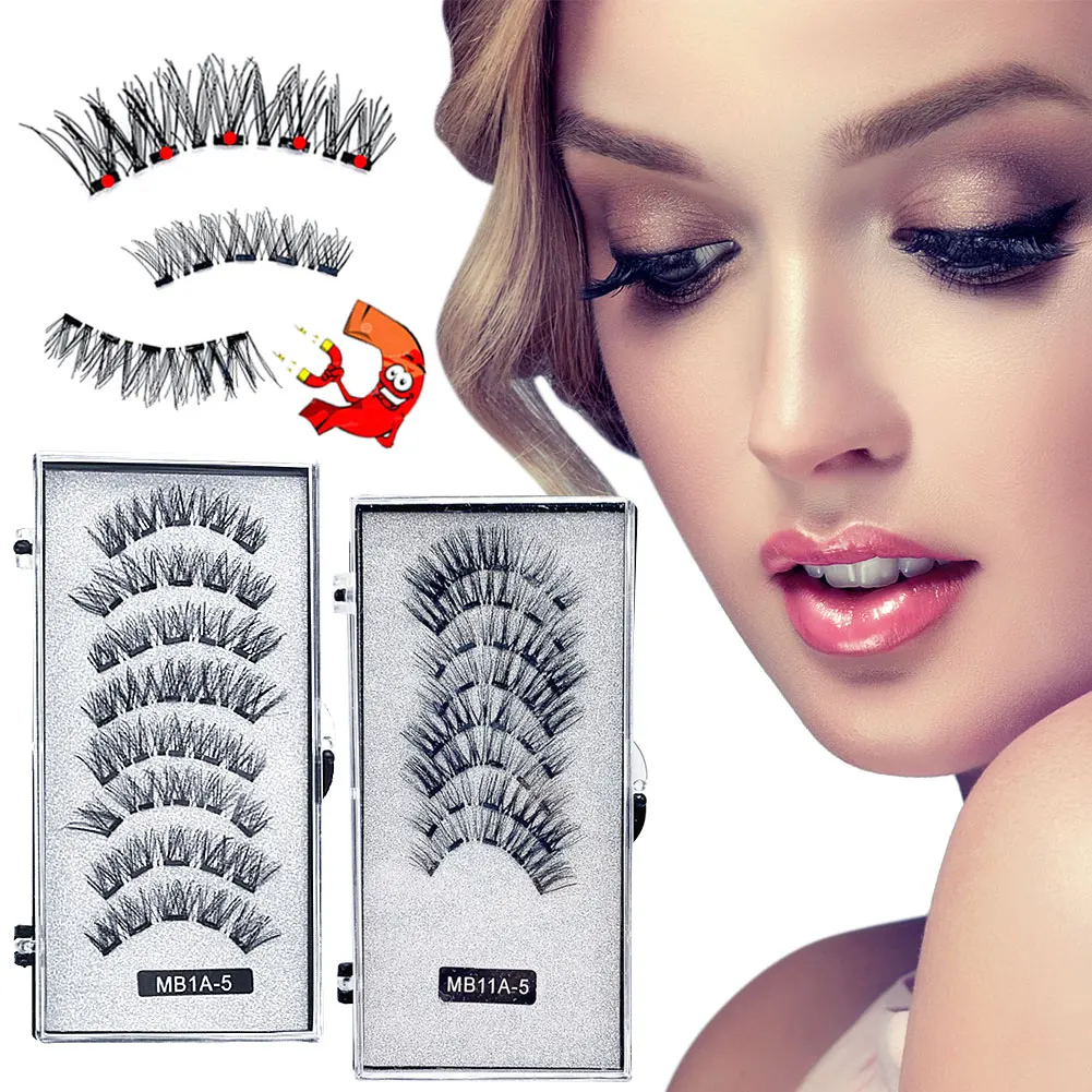 

1Set Handmade Reusable Quantum Magnetic False Eyelashes Series No Glue Needed Eyelashes Easily Apply Eyelash Makeup Tools
