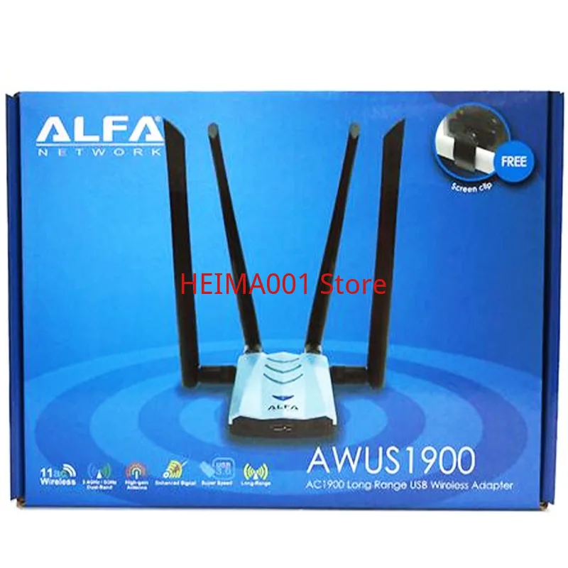 Alfa AWUS1900 8814AU Kali Netscout Airmagnet акриловая Поддержка Wi-Fi