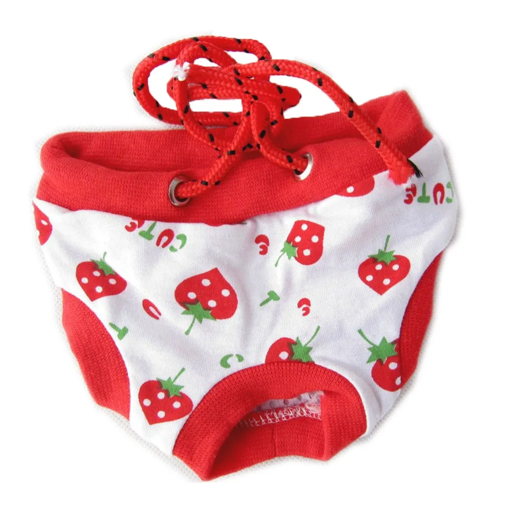

Pet Sanitary Pants Fruit Pattern Female Dog Menstrual Panties Doggy Briefs