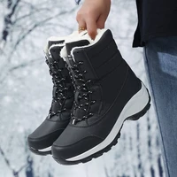 womens platform thigh high boots winter wedges plush boots waterproof warm non slip booties woman furry ankle shoes