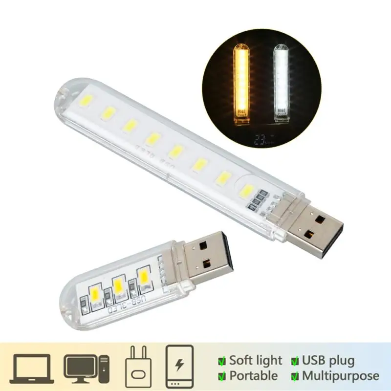 

Мини-USB светодиодный светильник для чтения, 5 В, 3000-7000 к