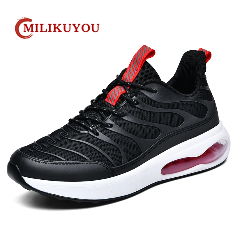 

2022 Brand Sneakers Men Air Cushion Basketball Shoes Retro Mens Breathable Leather Sports Shoes Male Trainers Zapatos Hombre