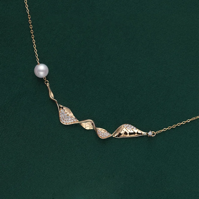 

Pearl collarbone necklace for women, simple temperament and personality for women, new light luxury fashionable neckchain