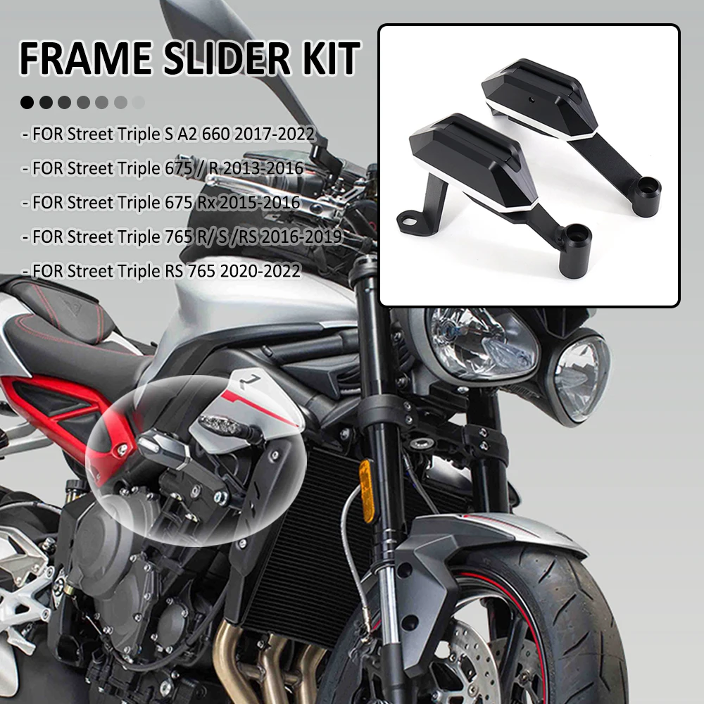 Falling Protector For Street Triple 765 R S RS 765S 765R 765RS RS765 675Rx 675R Motorcycle Engine Anti Crash Frame Slider Kit