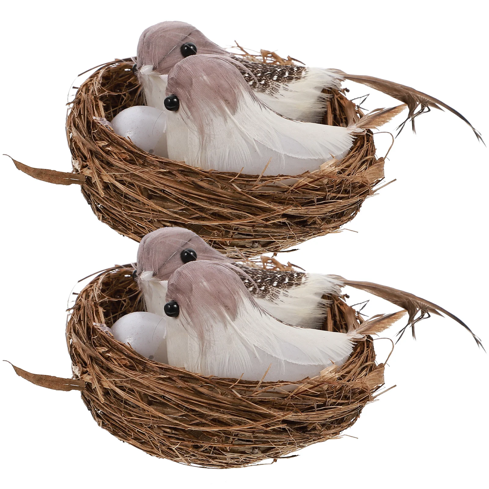 

Bird Birds Ornament Decoration Garden Ornaments Artificial Decor Home Easter Table Cake Decorative Eggs London Rusty Feathered