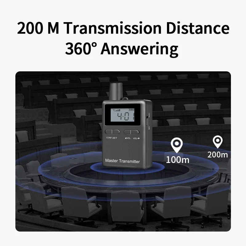 2.4GHz professional wireless two-way intercom system for conferences to explain church simultaneous interpretation |