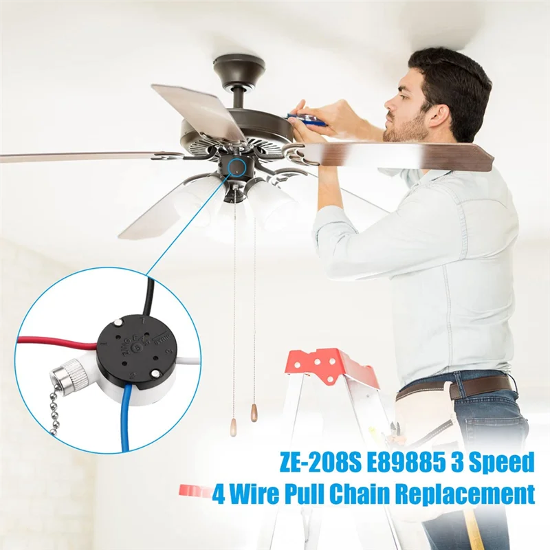 3 шт. деталь для потолочного вентилятора 4 провода