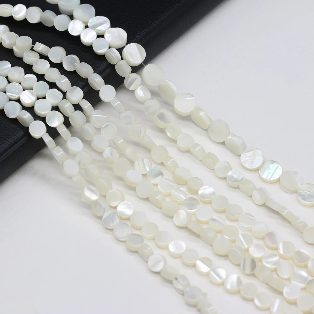 

2021 Ladies Fashion New Natural Seashell Seawater White Round Beads Are Used To Make DIY Jewelry Necklace Bracelet Size 12mm