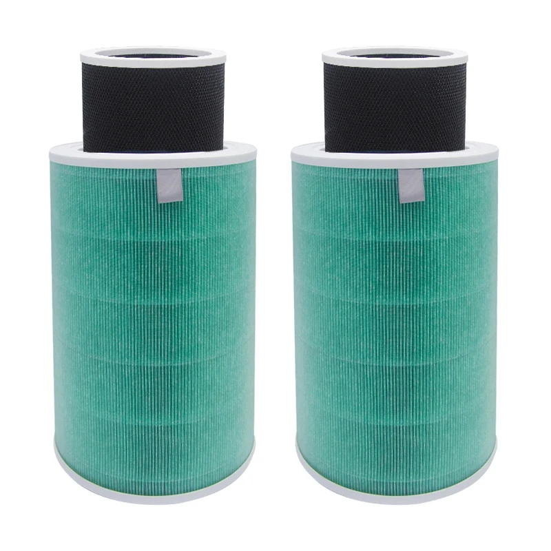 

2X Air Filter For Xiaomi Mi 1/2/2S/3/3H Pro Air Purifier Filter Activated Carbon Hepa PM2.5 Removable Carbon Net Layer A