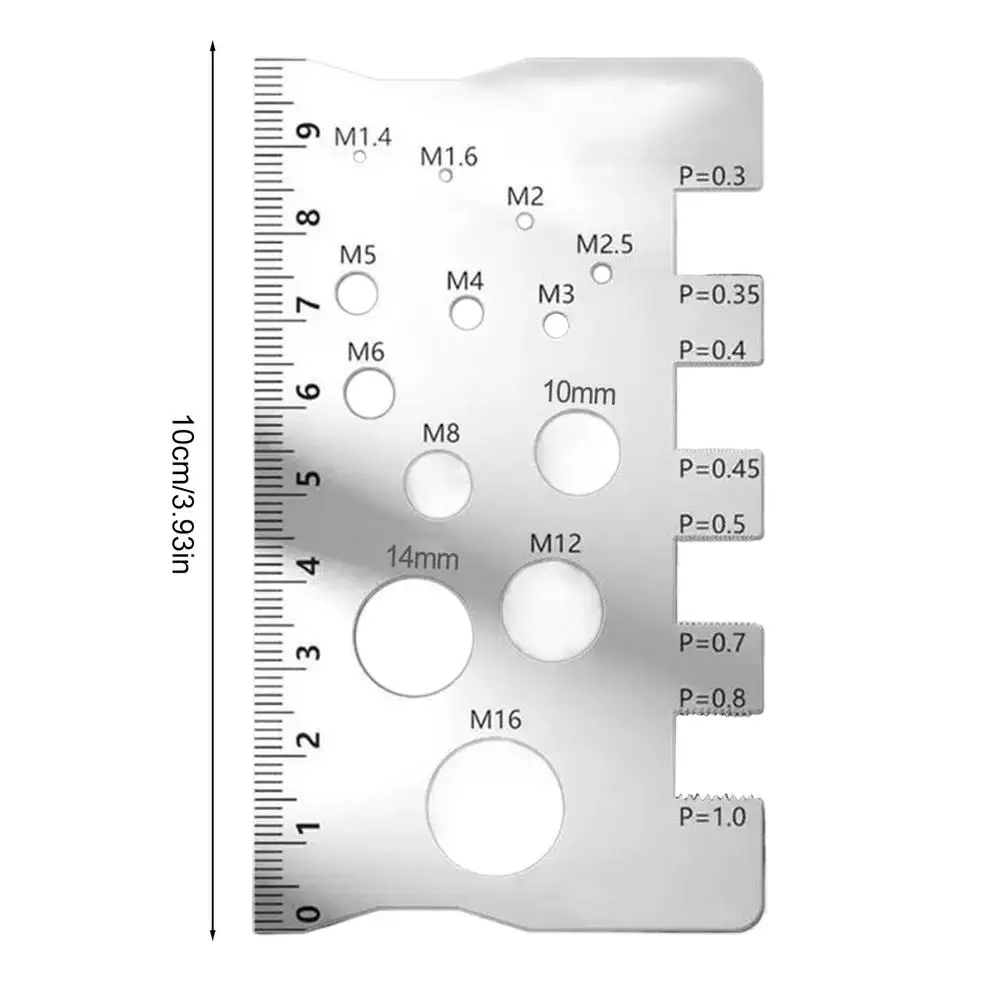 

Измерительная линейка для резьбы из нержавеющей стали