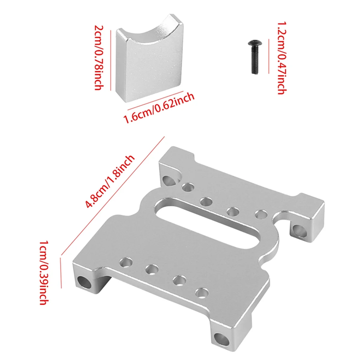 Aluminum Center Differential Cover for 1/7 1/8 ARRMA Mojave Kraton Infraction Outcast RC Car Upgrades Parts