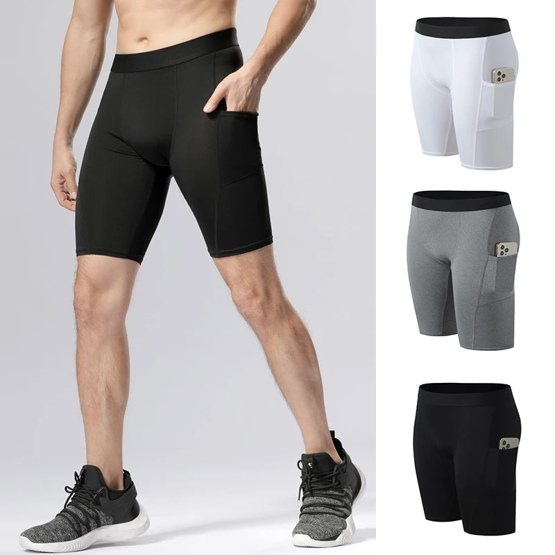 

Summer Men Crossfit Shorts Compression Running Gym Shorts Quick Dry Fitness Basketball Shorts Male Training Tights Gym Clothing