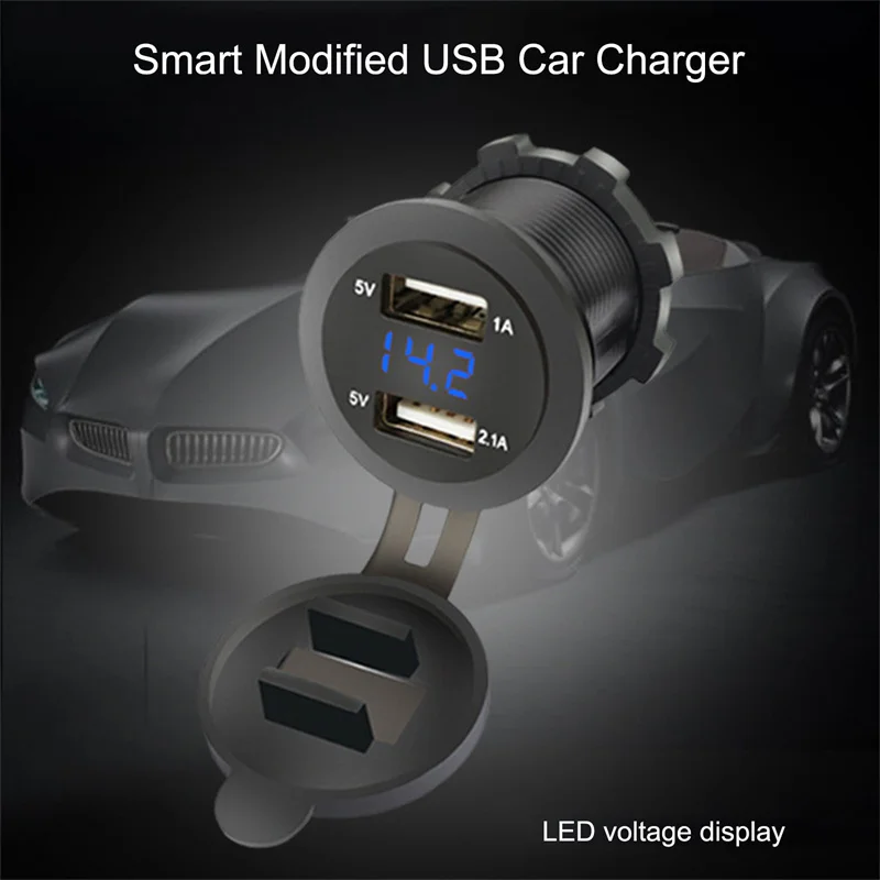 Автомобильное зарядное устройство с двумя USB-разъемами |