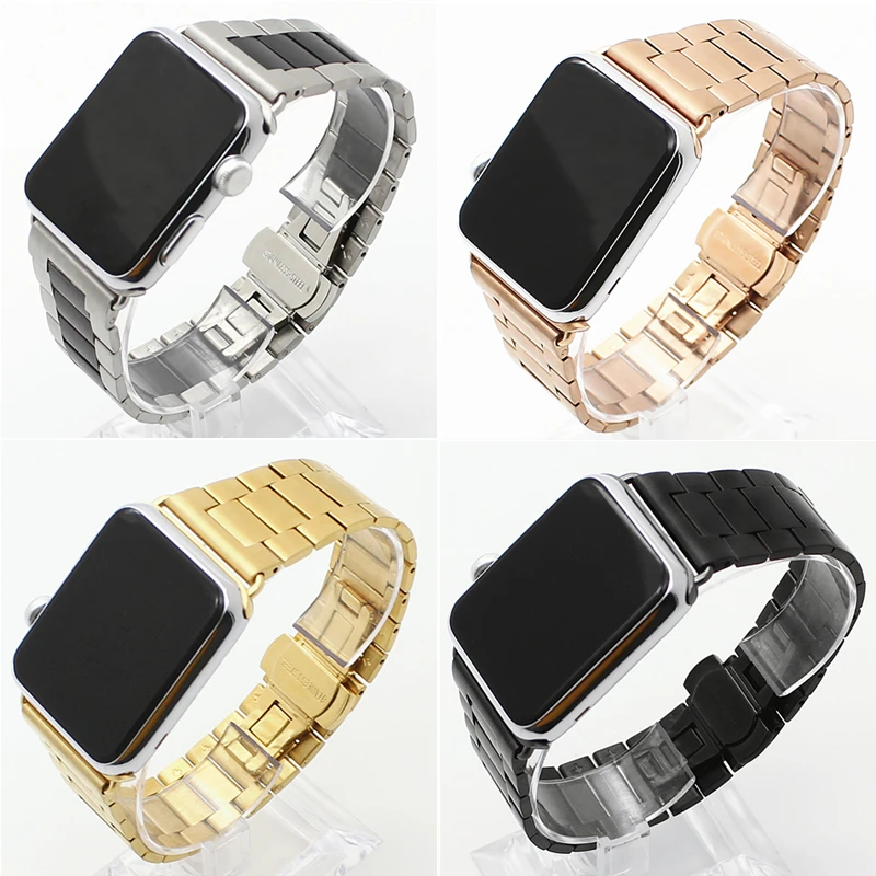 

Браслет из нержавеющей стали для Apple Watch Series 6 5 4 3 44 мм 42 мм