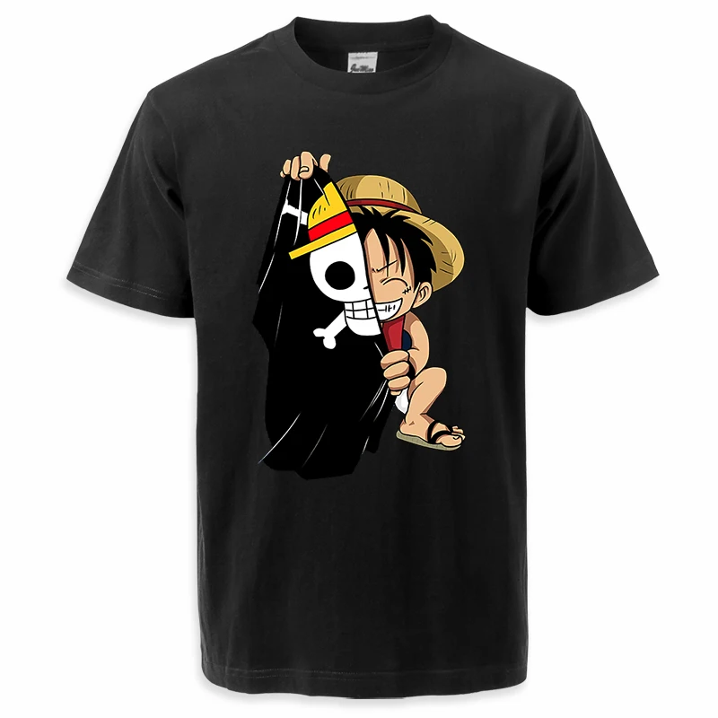 

One Piece Summer Mens Tees Luffy Men Japanese Anime Graphic T-shirt For Adult O-neck Fashion T Shirts Crewneck T Shirt For Men