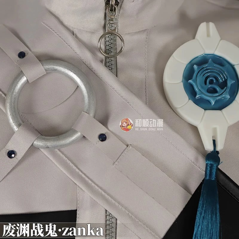 Фото Gachiakuta Zanka Косплей Костюм Парик Zanka Nijiku Униформа Серьги Akuta Cleaners Хэллоуин Вечеринка Женщины Мужчины Фестивальный Наряд №5