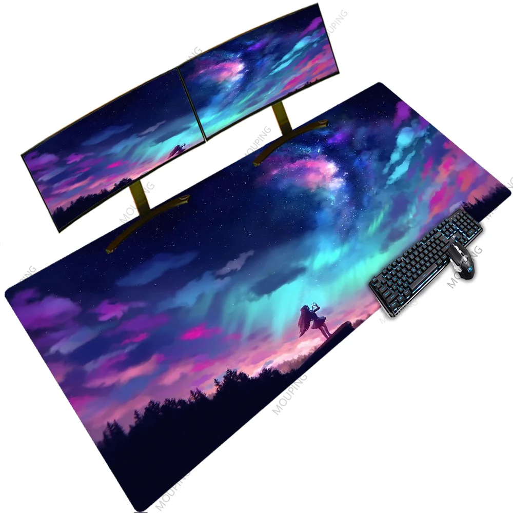 

Purple Big Computer Mat Rgb At Least Up To 120 To 60 Mouse Pad Japanese Style Deskmat Cute Funny Office Deskpad Games Rugs Xxxxl
