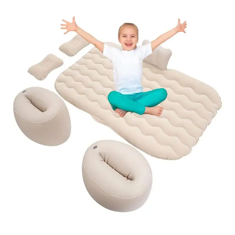 

Car Air Mattress Inflatable Bed Portable Sleeping Pad Mattress For SUV 135x80cm Car Trunk Mattress Car Sleeping Cushion For