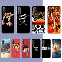 bandai one piece luffy phone case for samsung s21 a10 for redmi note 7 9 for huawei p30pro honor 8x 10i cover