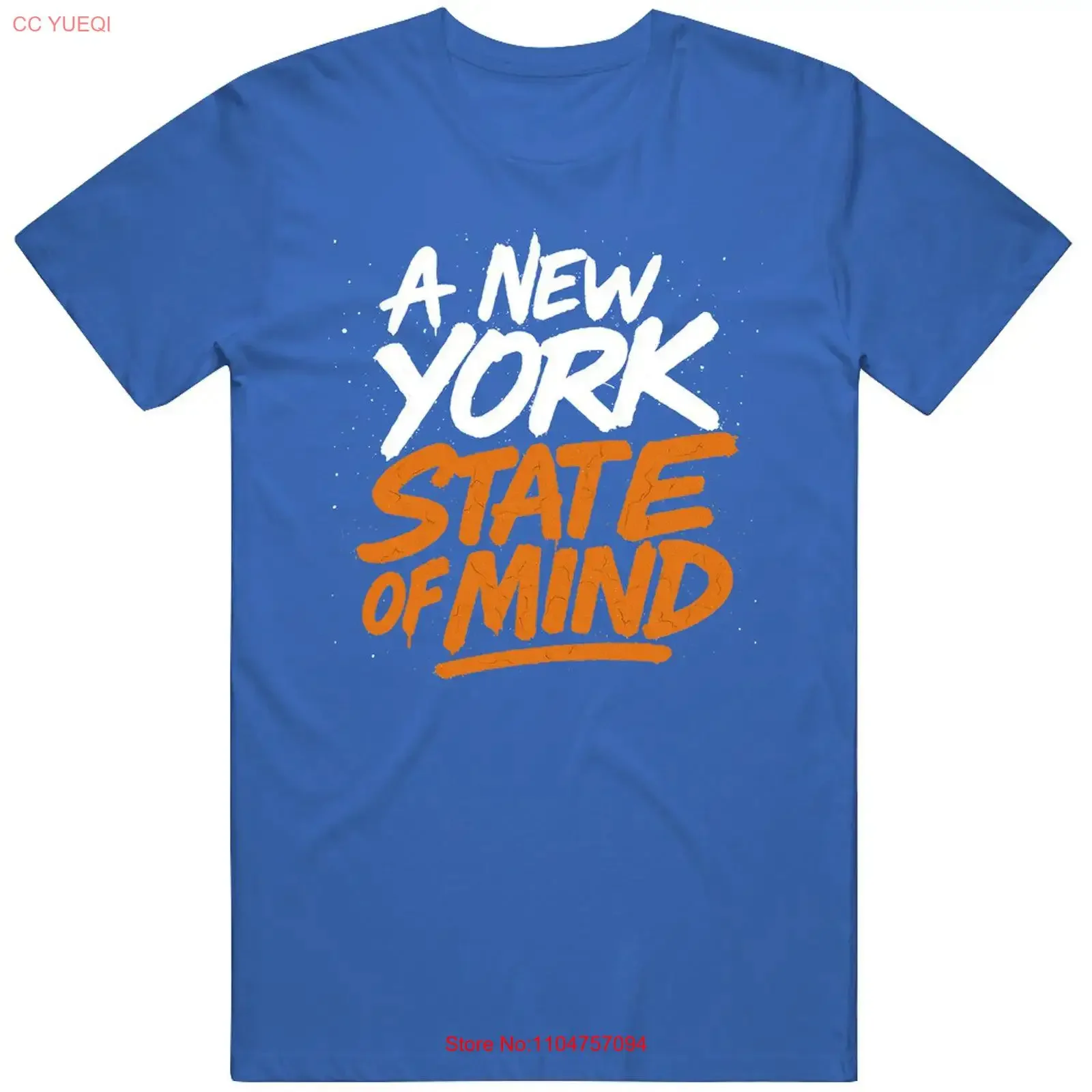 Фото Футболка New York State Of Mind Fan Idea V11, винтажная, дизайнерская, с эффектом потертости, удобная для повседневной носки. №1