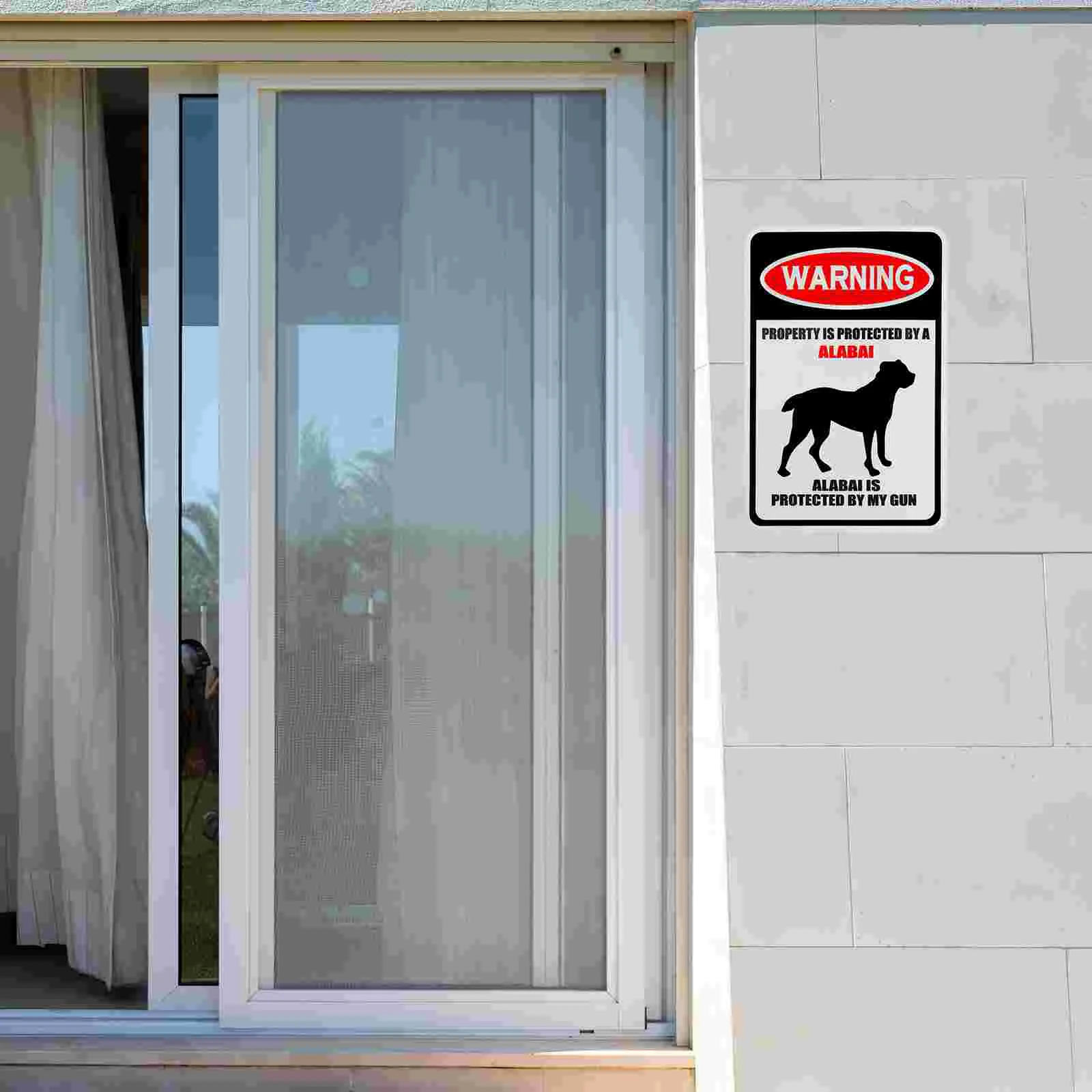 

2 Pcs Property Protection Notice Property Dogs Signs Water Proof Warning Signs Stickers Pvc Funny No Trespassing Signs