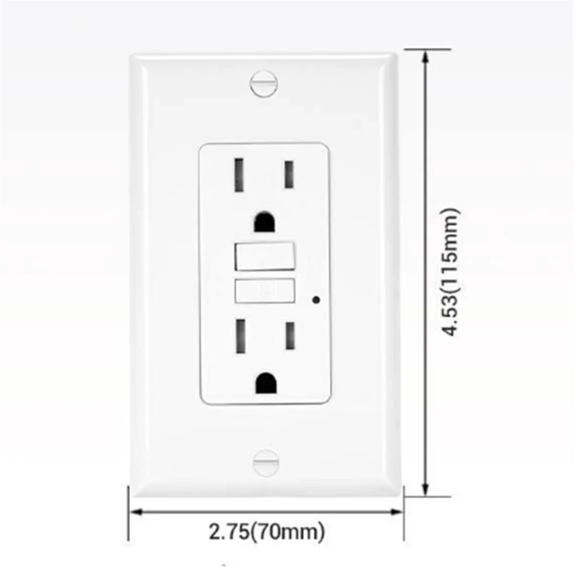 Розетка GFCI 15 А электрическая розетка GFI с самозаписыванием устойчивая к