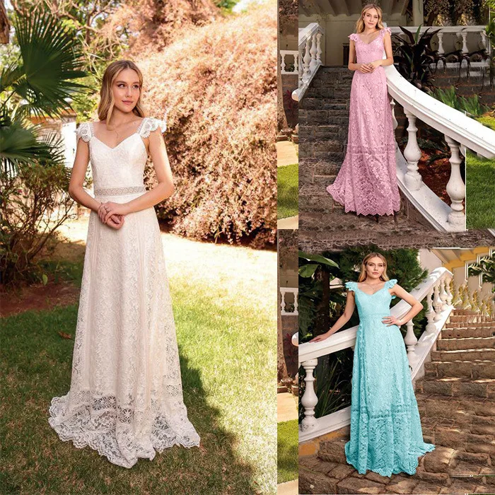 

2022 spring new lace long party dress slim party dress temperament commuter mid-waist party dress skirtvestidos