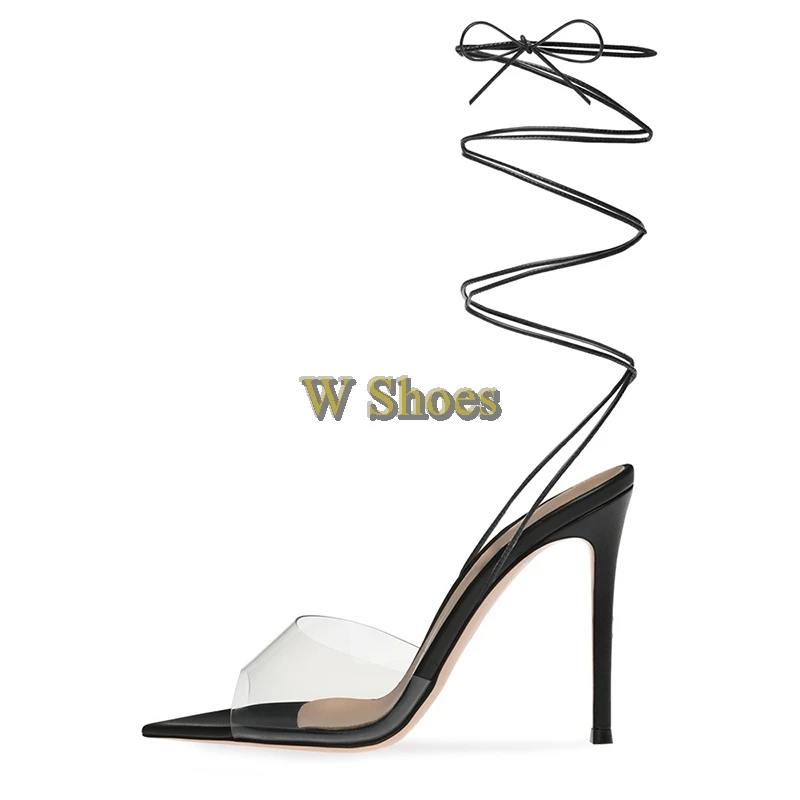 

Сандалии женские на высоком каблуке, босоножки с ремешком на щиколотке и открытым носком, туфли на шпильке, черные, большие размеры, лето 2022