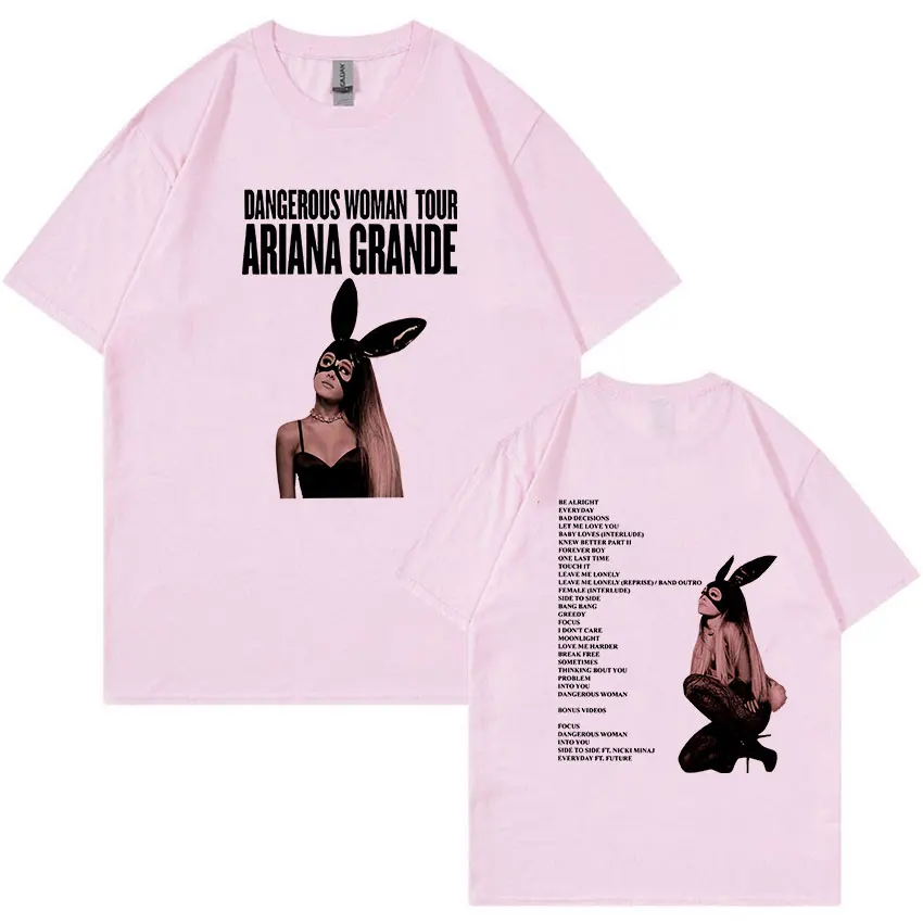 Футболка Ariana Grande с принтом опасных женщин и альбомов модная Ретро футболка