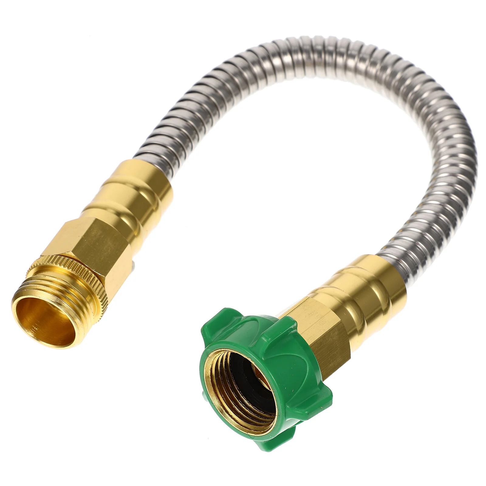 

Hose Water Garden Steel Stainless Metal Flexible Short Extension Connector 1Ft Female Duty Heavy Extender Irrigation Sprinkler