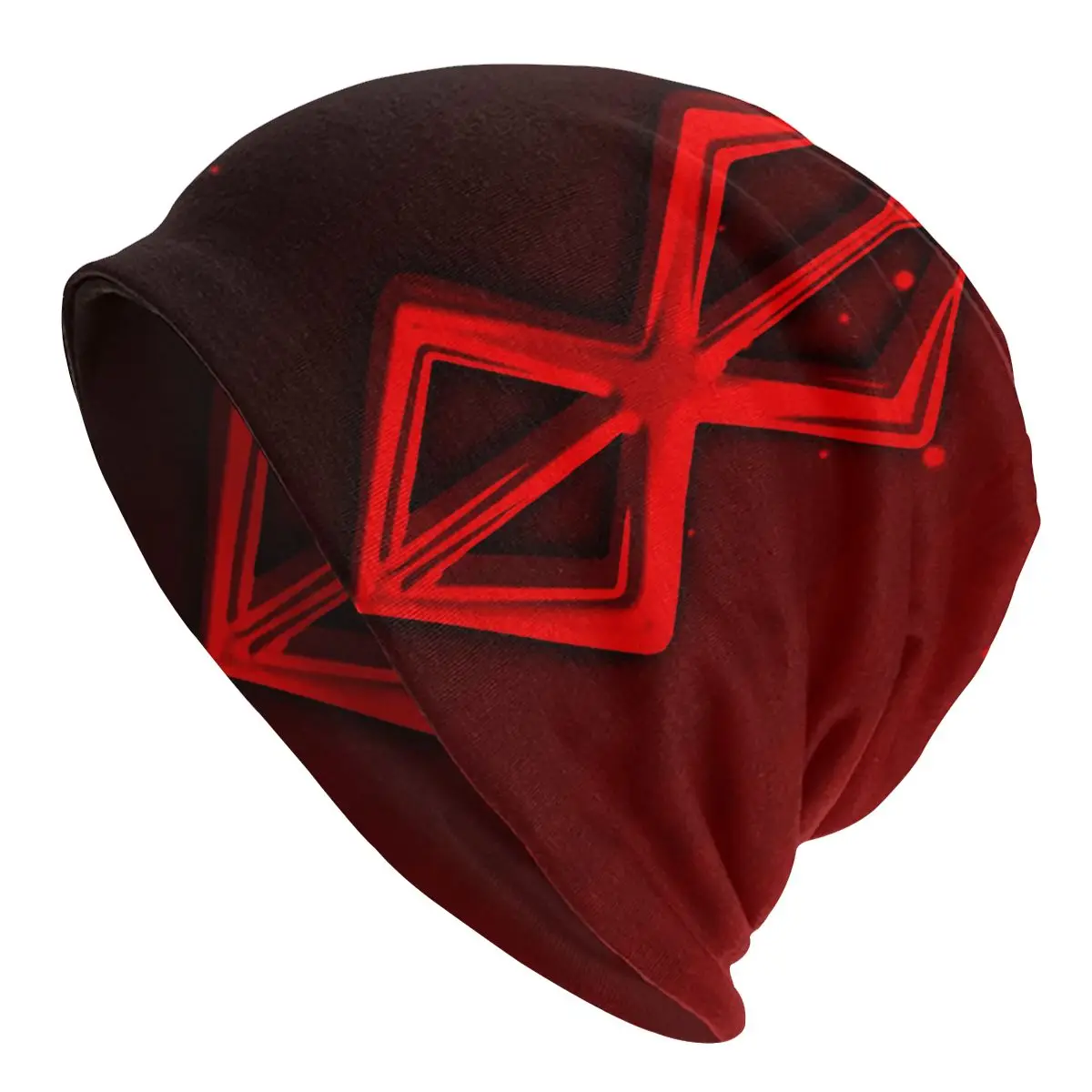 

Berserk Guts Anime Bonnet Hats Cool Outdoor Skullies Beanies Hats Griffith Behelit Manga Men Women Knitted Hat Warm Dual-use Cap