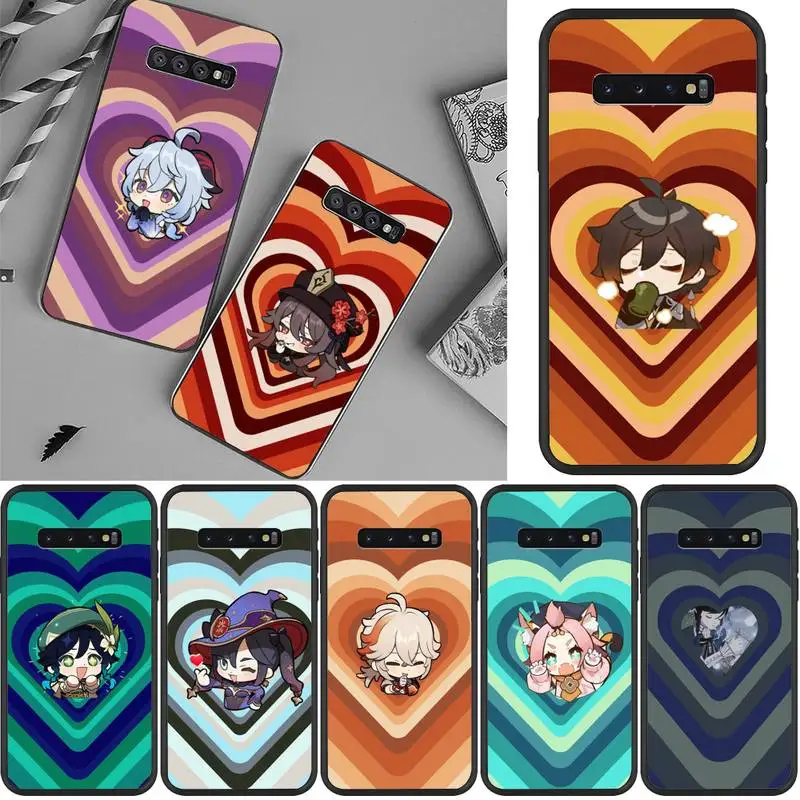 

Genshin Impact Cartoon Phone Case For Samsung Galaxy S7 Edge Plus S9 S20Plus S20ULTRA S10lite S225G S10 Case
