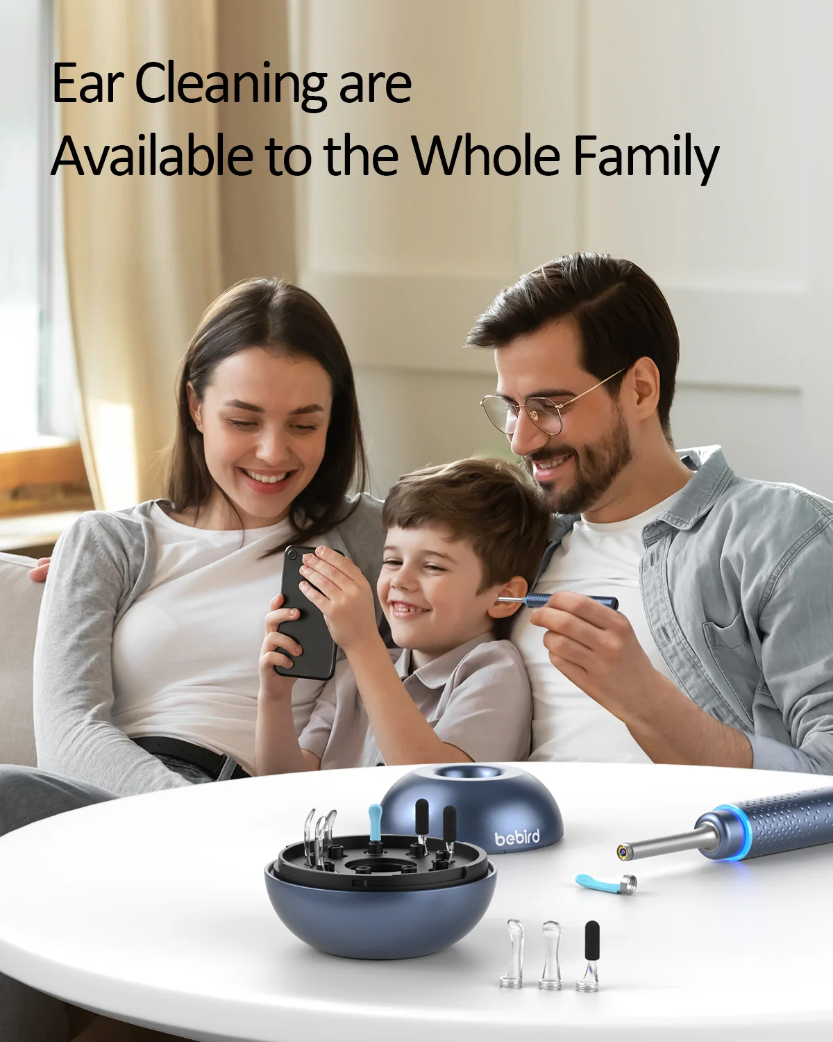 Bebird M9S ушной очиститель Smart HD визуальная палочка для удаления ушного воска чистый